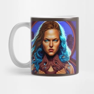 Retro Woman Superhero Mug